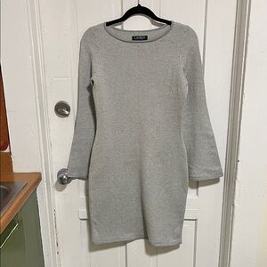 Ralph Lauren Women's Long Sleeve Gray Dress